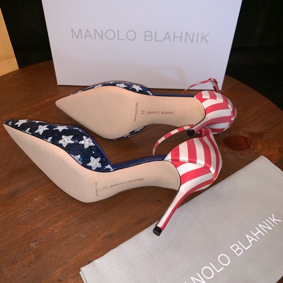 Manolo Blahnik Zaka America Flag - Picture 2 of 3
